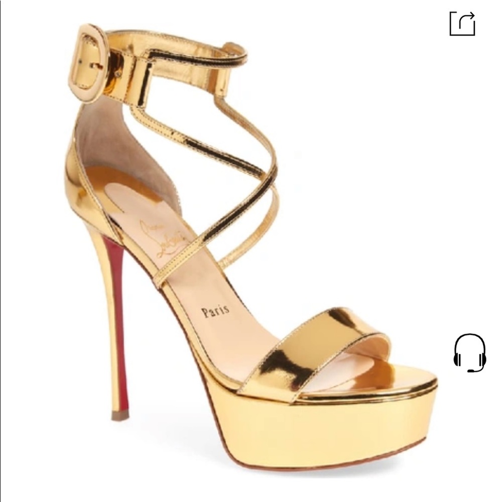ISO Looking to buy these Christian Louboutin Choca in gold